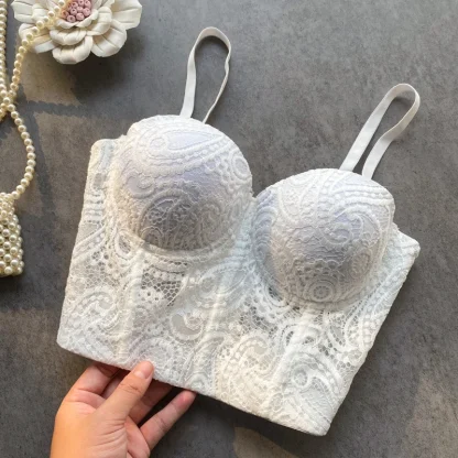 Sexy Lace Sweetheart Bustier Tops