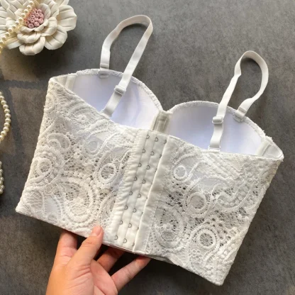 Sexy Lace Sweetheart Bustier Tops - Image 3