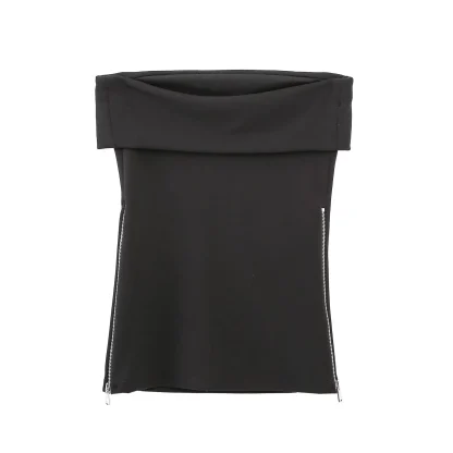 Strapless Zippered Corset Tops
