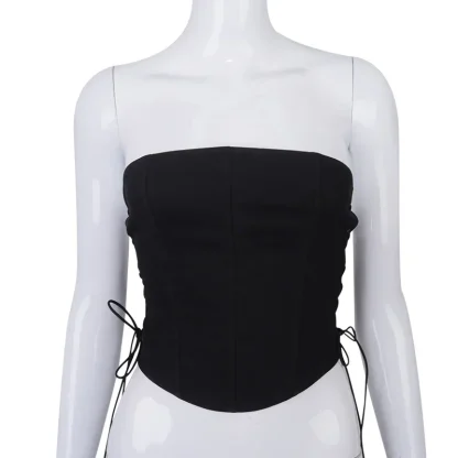 Lace-up Strapless Bustier Top - Image 5