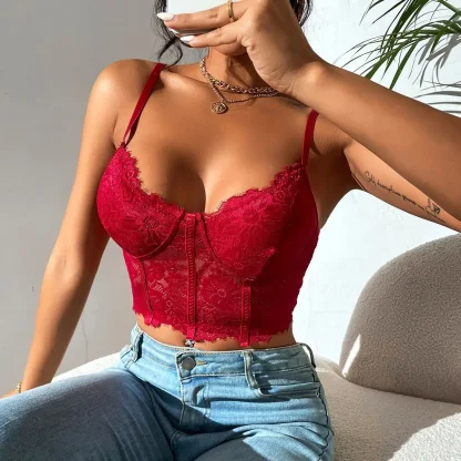 Sexy Lace Boning Bustier Tops - Image 5