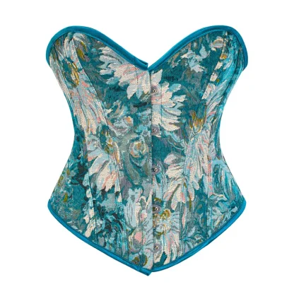 Floral Strapless Bustier Top