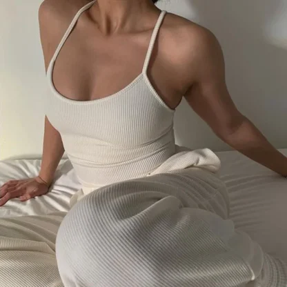 Solid Sleeveless Corset Top - Image 2
