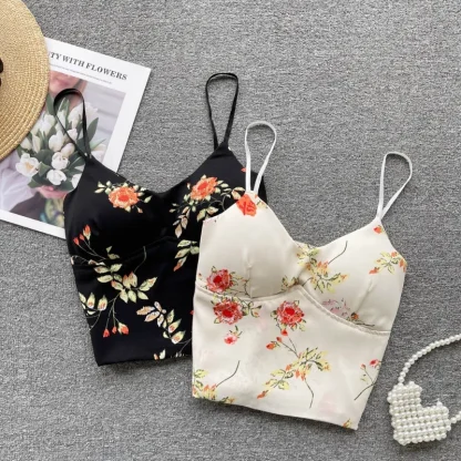Floral Padded Cami Corset Top - Image 6