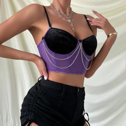Mesh Chain Bustier Top - Image 6