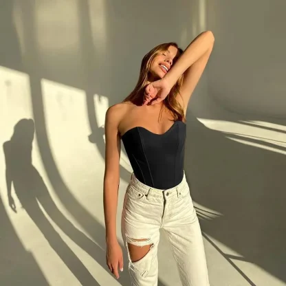 Sweetheart Neckline Bustier Top - Image 3