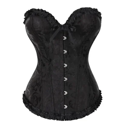 Hook Front Ruffled Bustier Top