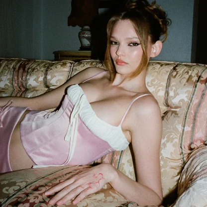 Spaghetti Strap Corset Top - Image 2