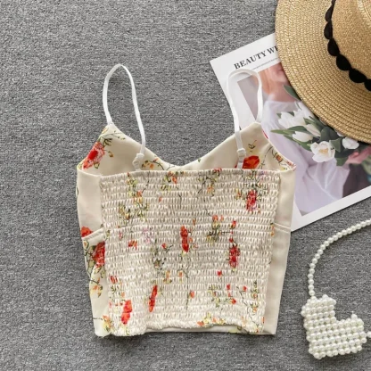 Floral Padded Cami Corset Top - Image 4