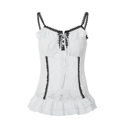 Sheer Lace Corset Top - Image 4