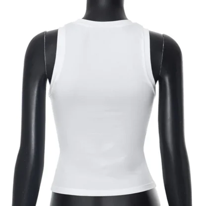 White Casual Tank Corset Top - Image 5