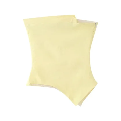 Asymmetrical Strapless Corset Top - Image 6