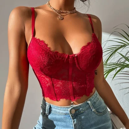 Sexy Lace Boning Bustier Tops - Image 6