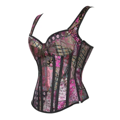 Elegant Lace-up Corset Top - Image 3