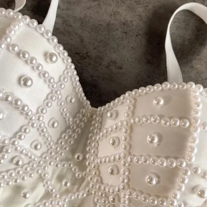 Elegant Beaded Bustier Top - Image 3