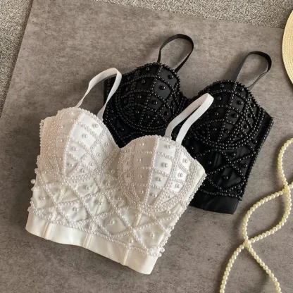 Elegant Beaded Bustier Top - Image 6