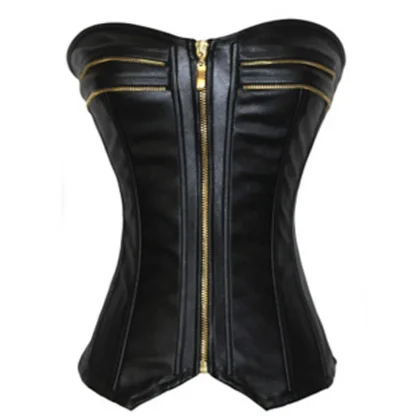 Strapless Zippered Bustier Tops