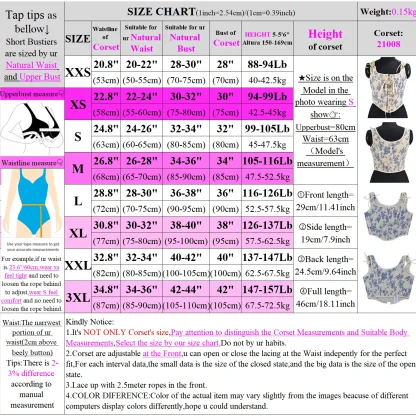 Retro Lace-up Corset Top - Image 7