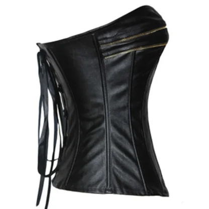 Strapless Zippered Bustier Tops - Image 4