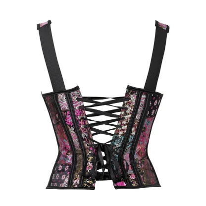 Elegant Lace-up Corset Top - Image 2