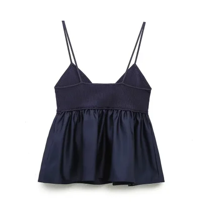 Ruffle Knitted Cami Bustier Top - Image 3