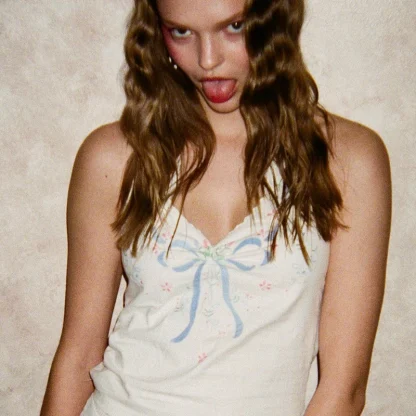 Tie-up Halter Corset Top - Image 2