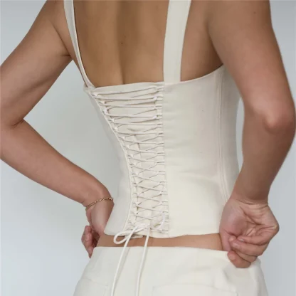 Elegant Sleeveless Corset Top - Image 5