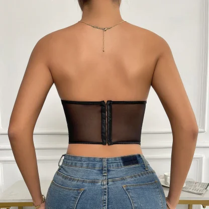 See-through Lace Corset Tops - Image 3