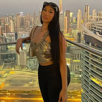 One-shoulder Metallic Corset Top - Image 2