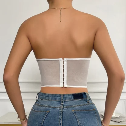 See-through Lace Corset Tops - Image 5
