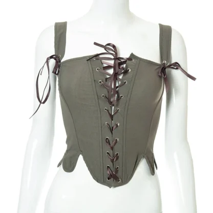Lace-up Front Corset Tops - Image 6