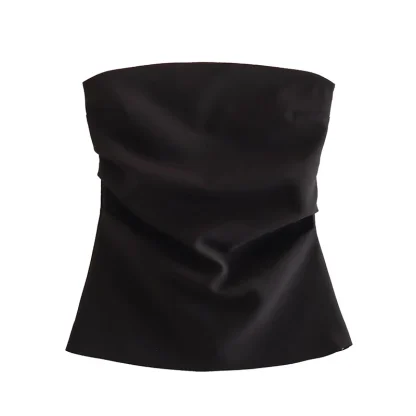Strapless Solid Corset Tops - Image 2