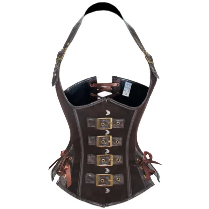 Belted Lace-up Corset Top