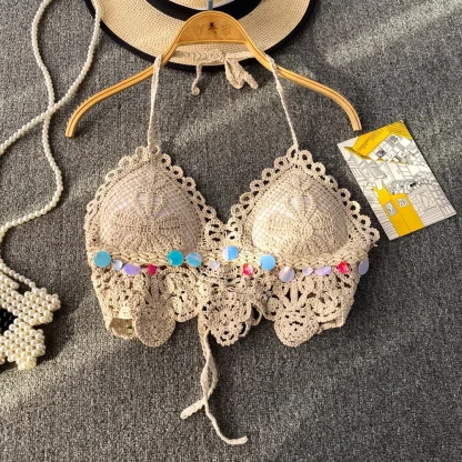 Sexy Crochet Halter Bustier Top - Image 6