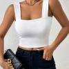 Tank Solid Corset Top - Image 5