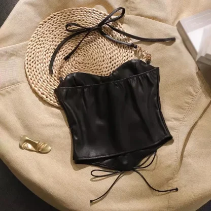 Lace-up Halter Corset Top - Image 5