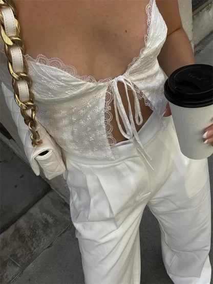 Aesthetic White Corset Top - Image 5