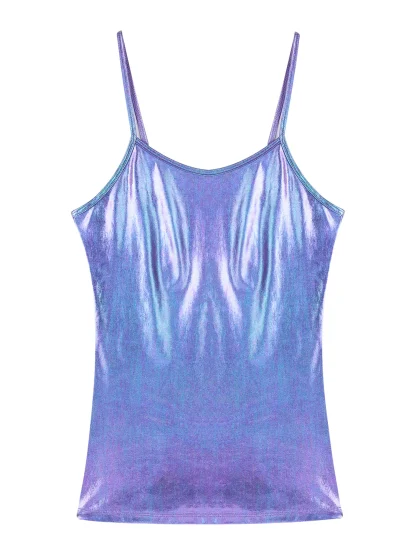 Metallic Camisole Corset Tops - Image 4