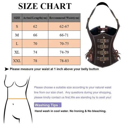 Belted Lace-up Corset Top - Image 7