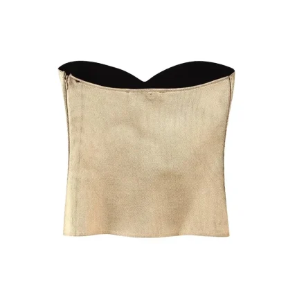 Strapless Zippered Side Corset Top - Image 2