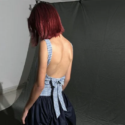 Chic Backless Bow Corset Top - Image 5