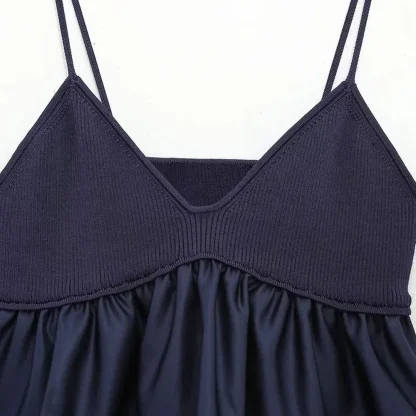 Ruffle Knitted Cami Bustier Top - Image 4