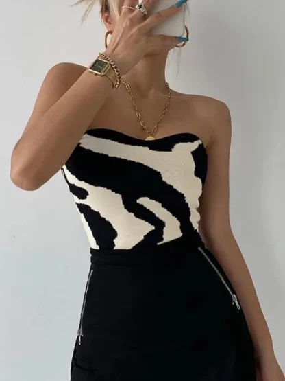 Strapless Cropped Corset Top