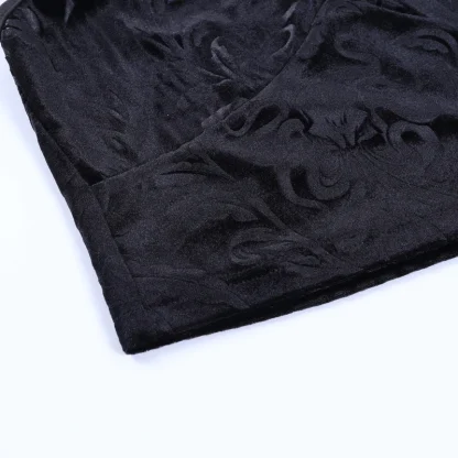 Lace Trim Black Sleeveless Corset Top - Image 6