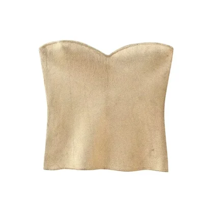 Strapless Zippered Side Corset Top
