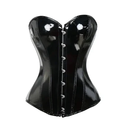 Shiny Strapless Bustier Tops