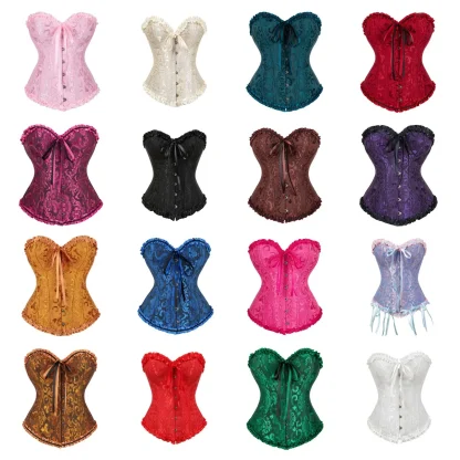 Ruffle Trim Strapless Bustier Top - Image 7