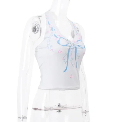 Tie-up Halter Corset Top - Image 4