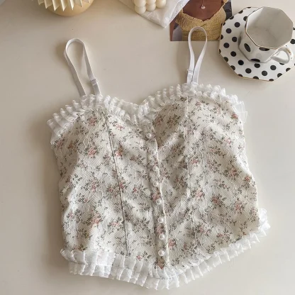 Floral Aesthetic Corset Top - Image 5