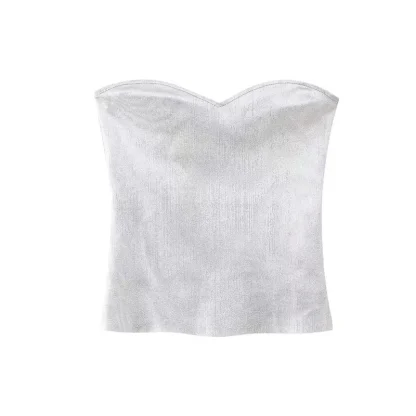 Strapless Zippered Side Corset Top - Image 3